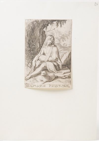 Scuola Fiamminga da Hendrick Goltzius, (1558-1617). San Giovanni Battista.