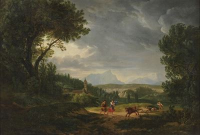 Paesaggio con Contadini