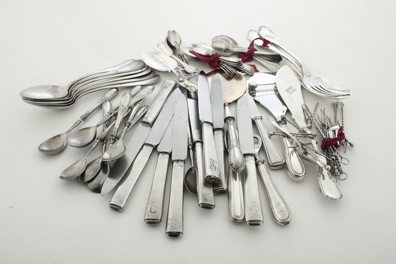 Lotto di posate varie  - Auction Silverware - Cambi Casa d'Aste