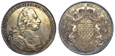Belgioioso. Antonio da Barbiano, 1769. Scudo 1769.