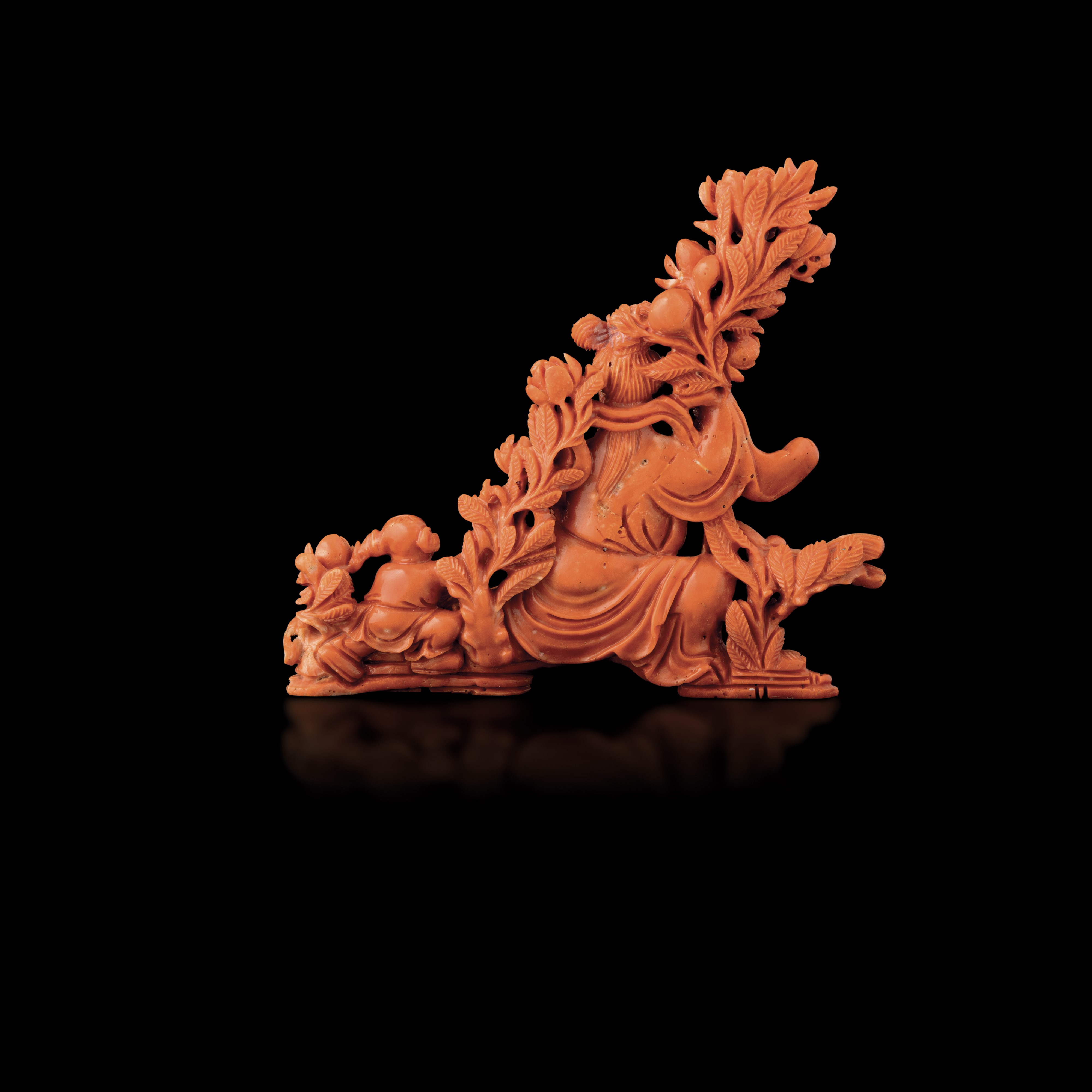 Figurina in Corallo, Cina, XX Secolo