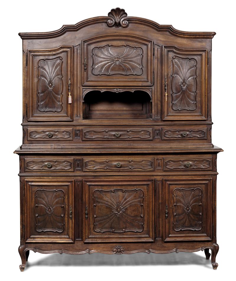 Credenza a doppio corpo. Francia XX secolo  - Asta Antiquariato  - Cambi Casa d'Aste
