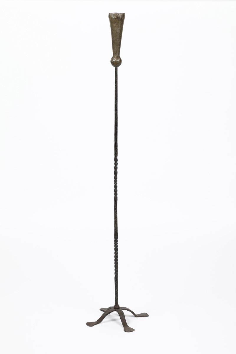Portacero in ferro battuto. XVI-XVII secolo  - Auction Antique - Cambi Casa d'Aste