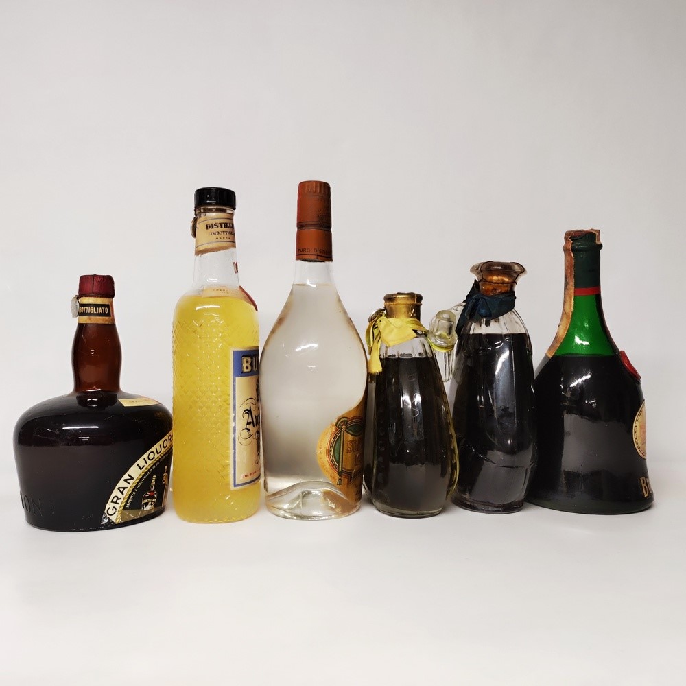 Buton, Abbadia, Anisetta, Slivovitz, Certosa, Cherry, Prunella, Liquori