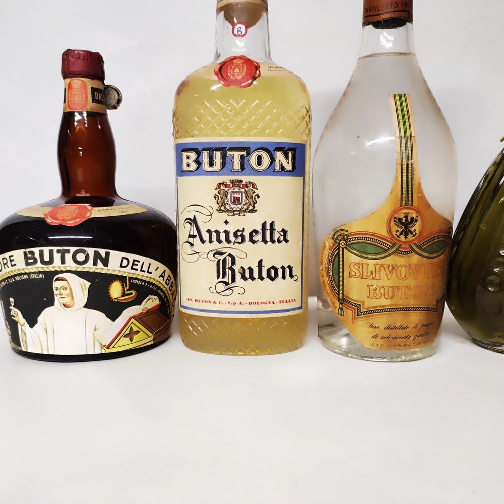 Buton, Abbadia, Anisetta, Slivovitz, Certosa, Cherry, Prunella, Liquori