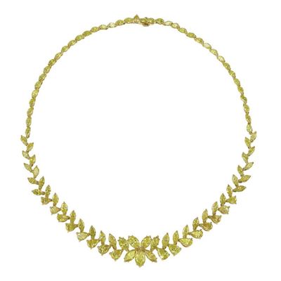 Girocollo con Diamanti Fancy, Irradiati, Gialli
