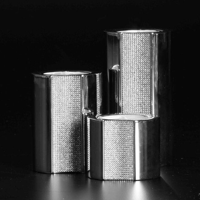 Trittico portacandele Swarovski “Ambiray”  - Auction Swarovski: Crystalized Elegance - Cambi Casa d'Aste