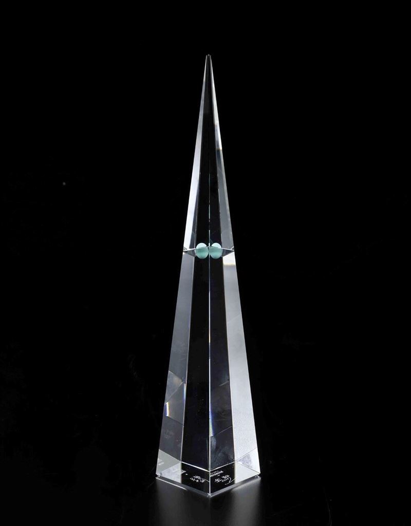 Obelisco Swarovski “Hong Kong Tower” edizione annuale limitata 1997  - Asta Swarovski: Crystalized Elegance - Cambi Casa d'Aste