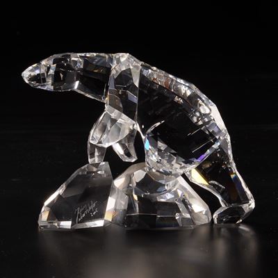 Orso Polare “nanuc”.swarovski Firmato alla Base.
