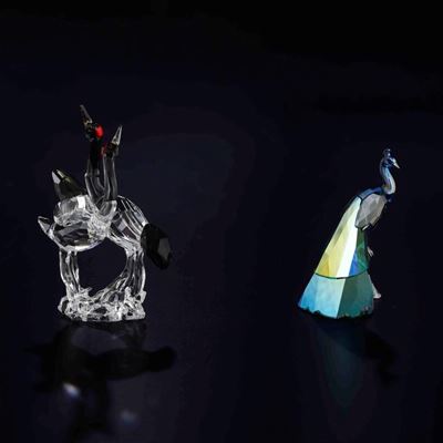 Gru della Manciuria e Pavone.swarovski Scs Edizione Annuale 2013.