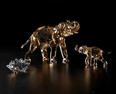 Famiglia di Elefanti.swarovski Scs Edizione Annuale 2013.