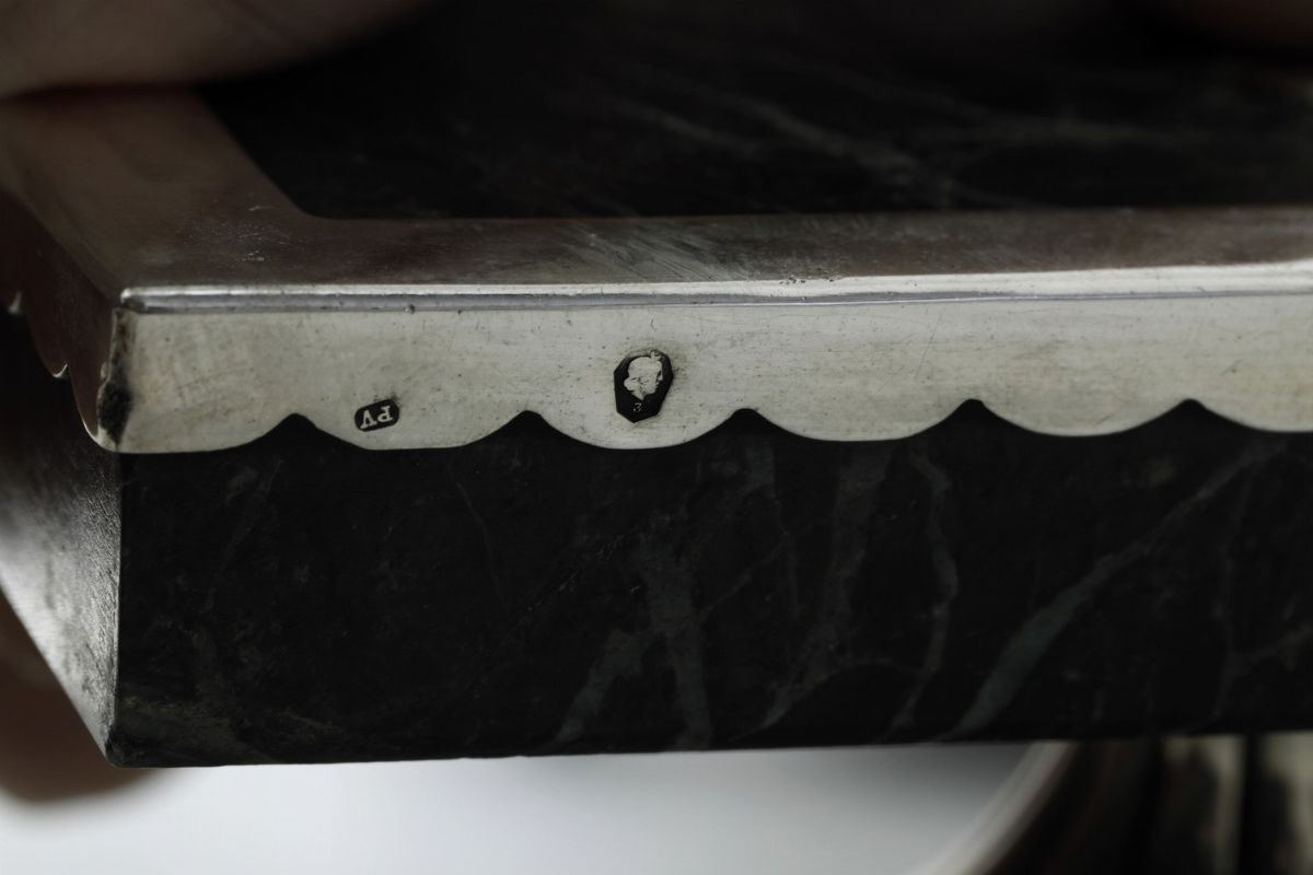 Monumentale Servizio da Scrittoio. Ungheria Metà del XX Secolo, Marchi in Uso dal 1937 al 1965