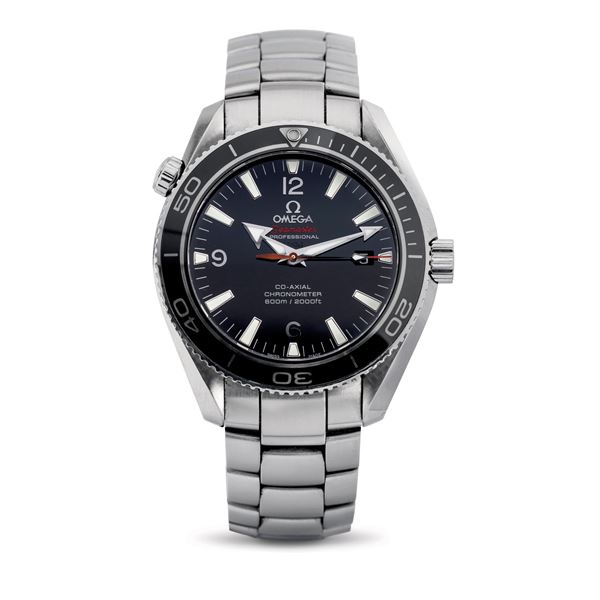 Omega - Iconic Seamaster Planet Ocean World Premier limited edition 1085/1948, co-axial automatic movement box and warranty