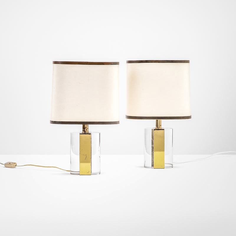 Gabriella Crespi : Due lampade da tavolo   - Asta Fine Design - Cambi Casa d'Aste