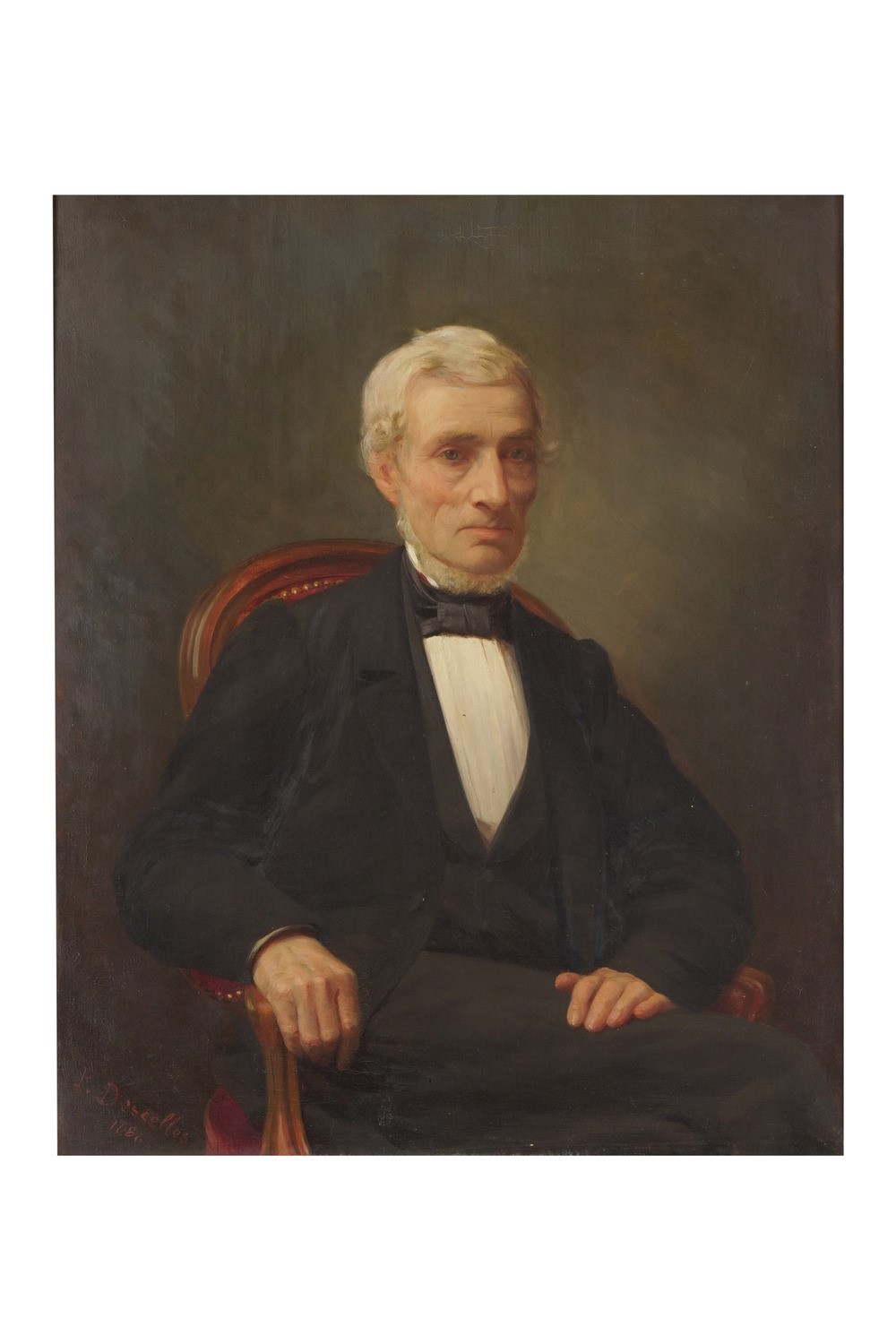 Paul Descelles (1851-1915) Ritratto di Gentiluomo, 1886