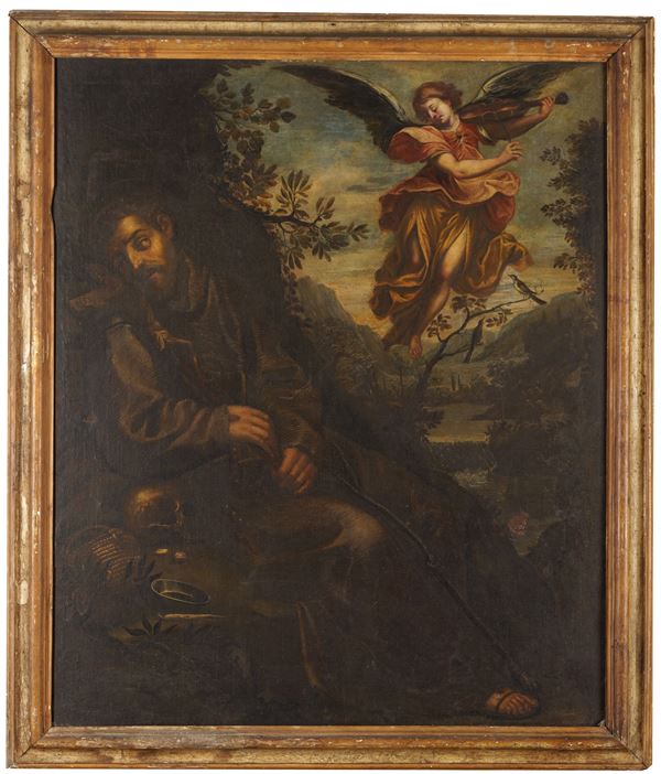 Agostino Carracci - San Francesco confortato dall'angelo