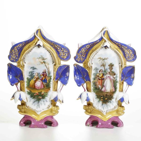 Coppia di vasi, XIX secolo.