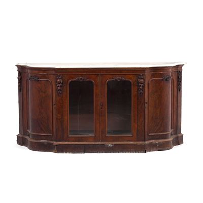 Credenza Mossa a 4 Ante, XIX Secolo