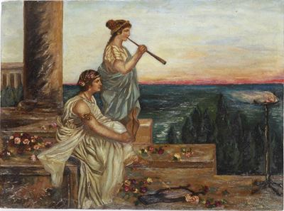 Scuola di Alma Tadema Scena Classica