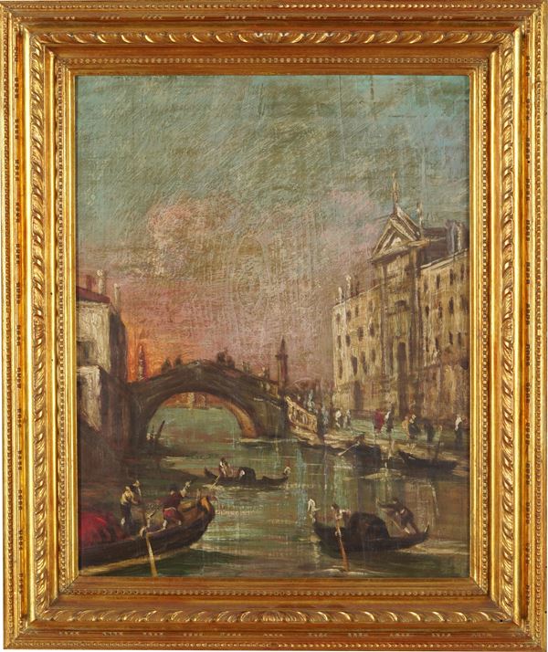 Francesco Guardi, copia del XX secolo olio su tavola