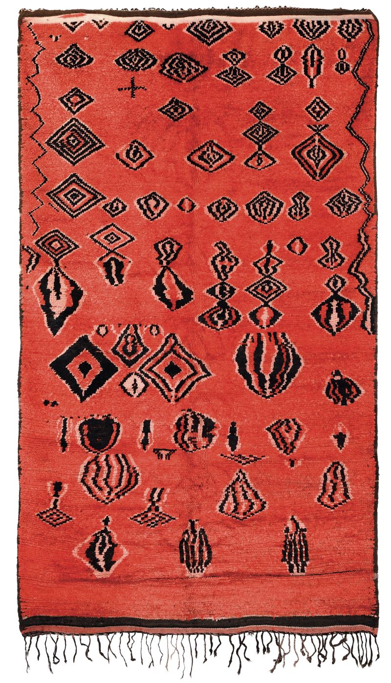 Tappeto Berbero, Marocco XX secolo  - Auction Antique carpets - Cambi Casa d'Aste