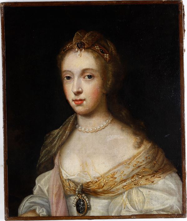 Pittore del XIX secolo Ritratto di dama