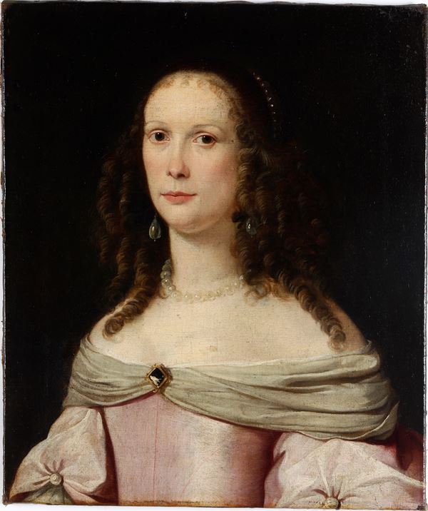 Pittore del XIX secolo Ritratto di dama