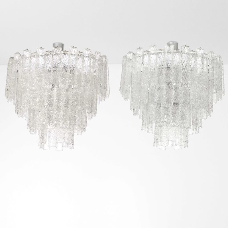 Murano : Due lampadari  - Auction Design - Cambi Casa d'Aste