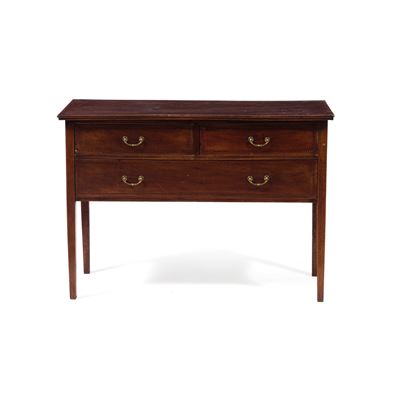 Credenza a tre cassetti, XIX-XX secolo, legno