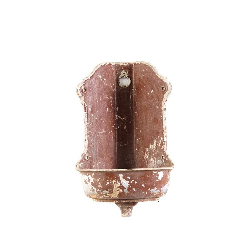 Acquasantiera in metallo  - Auction Antiques - Cambi Casa d'Aste