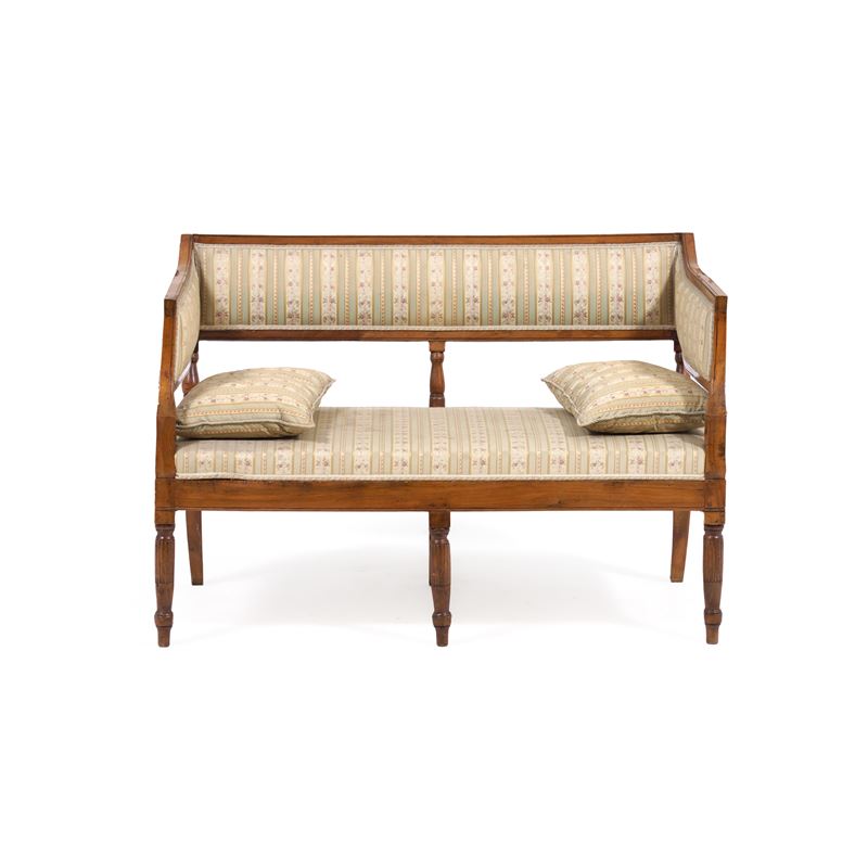 Divanetto in legno, XIX secolo  - Auction Antiques - Cambi Casa d'Aste