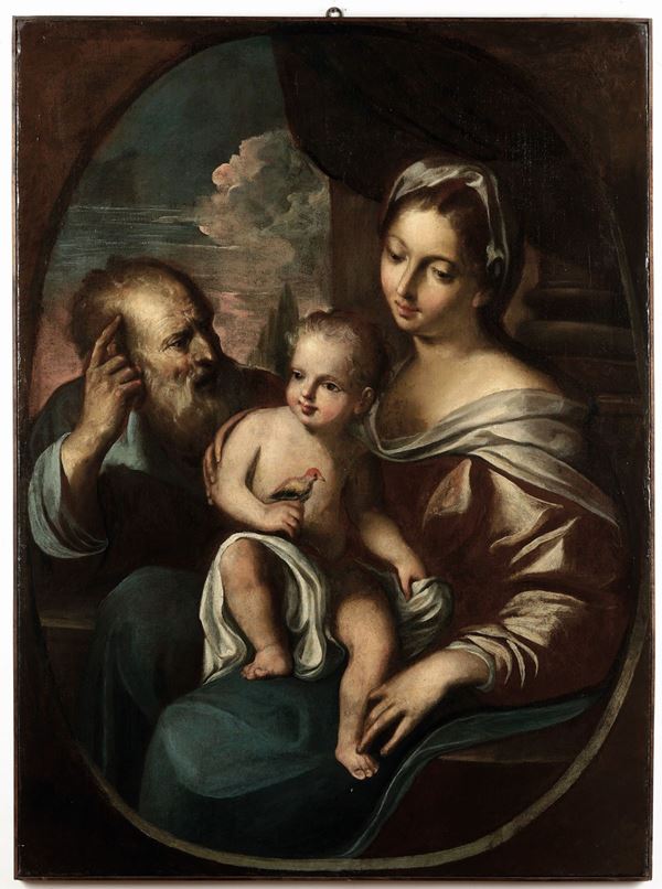 Scuola del XVII secolo Sacra Famiglia