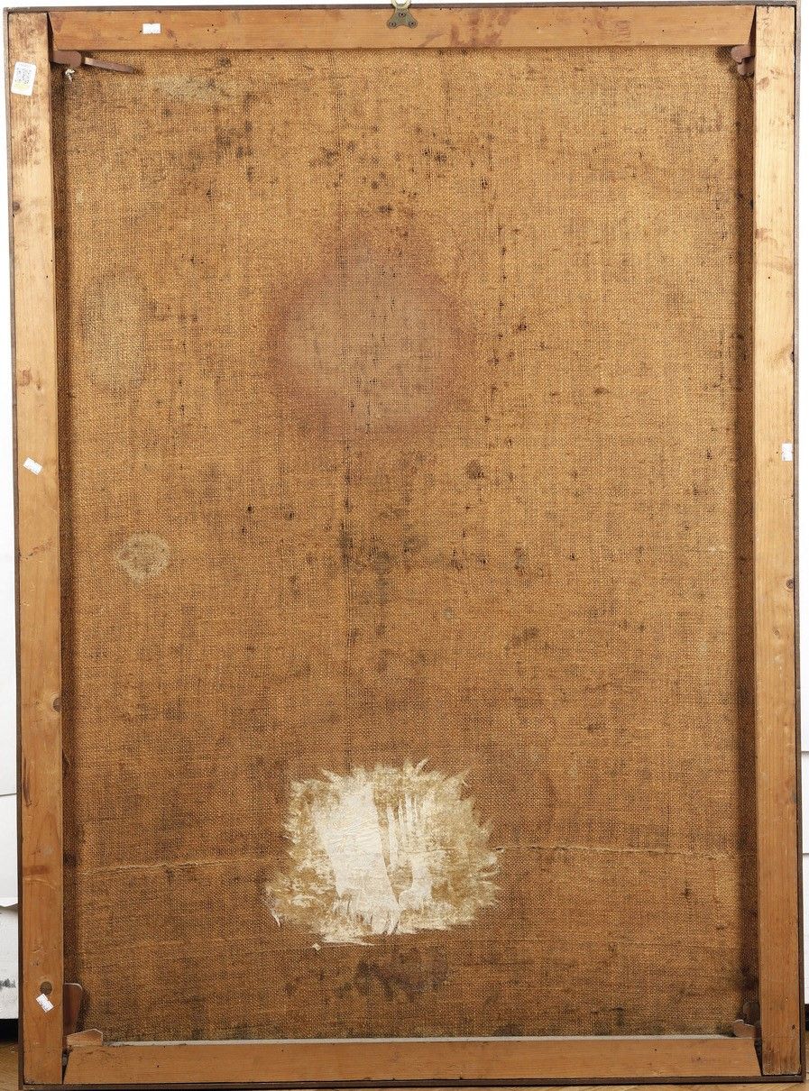 Scuola del XVII secolo, Sacra Famiglia, olio su tela