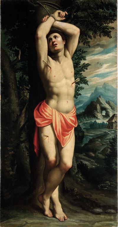 Scuola Cremonese del XIX Secolo San Sebastiano e Sant'antonio