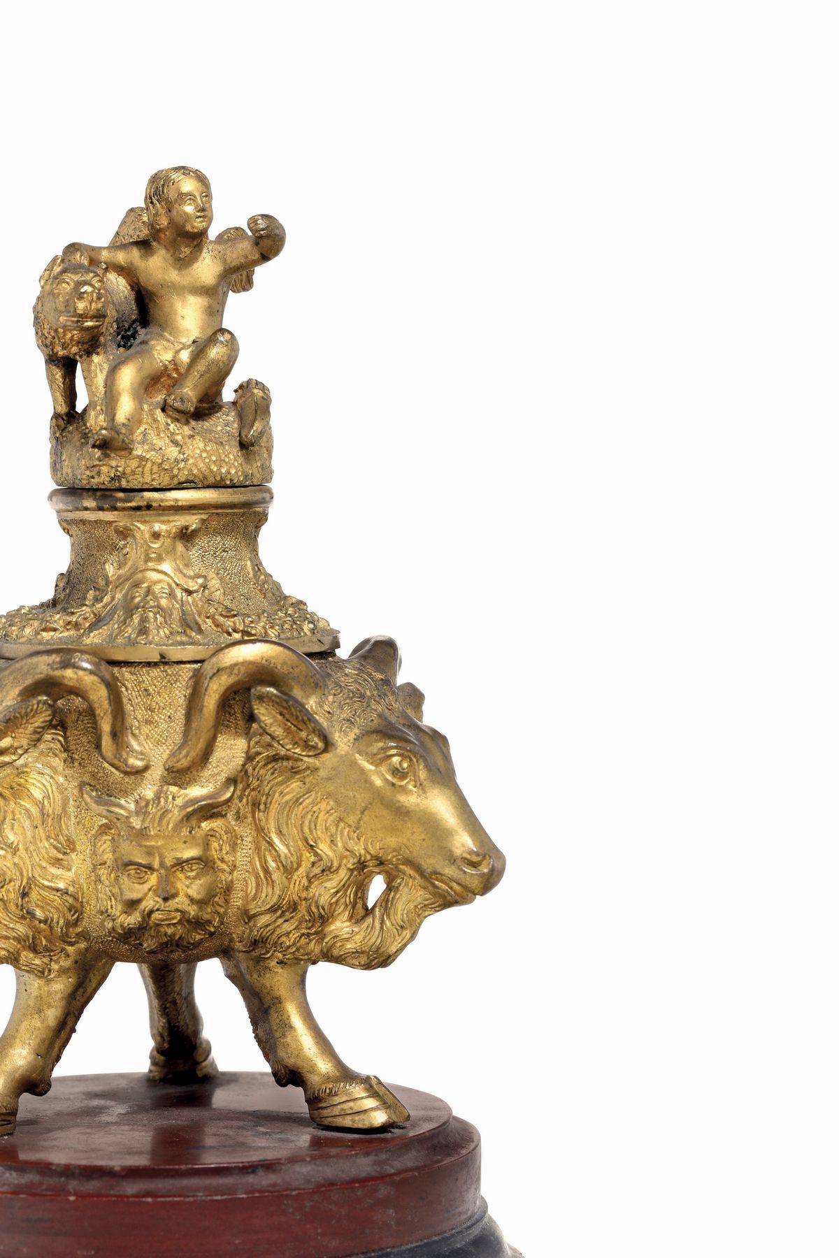 Calamaio di Gusto Archeologico. Francia, XIX Secolo, Probabile Manifattura Barbedienne
