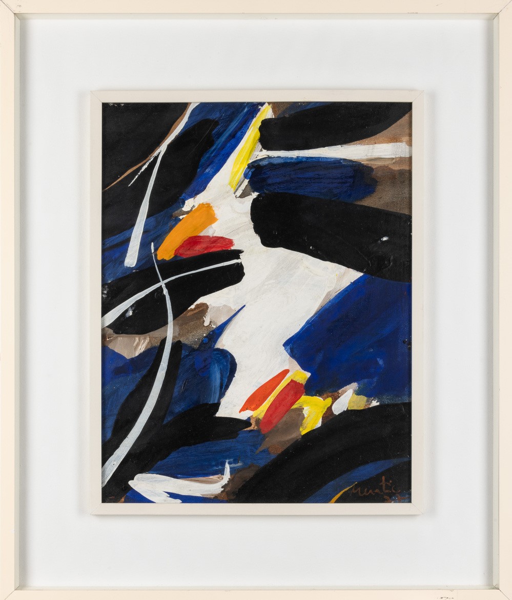 Edo Murtić - Senza titolo, olio su tela, 1977