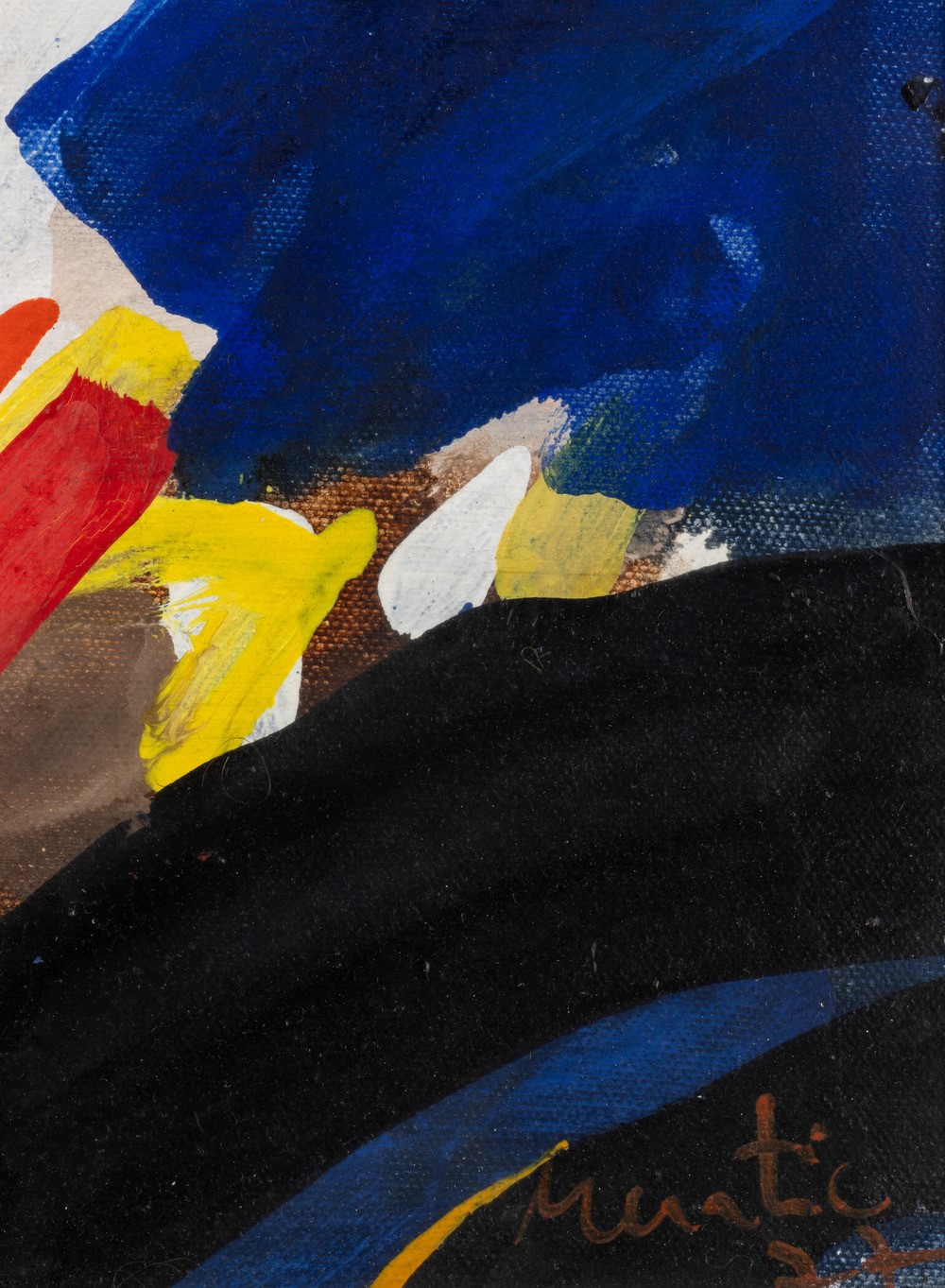 Edo Murtić - Senza titolo, olio su tela, 1977