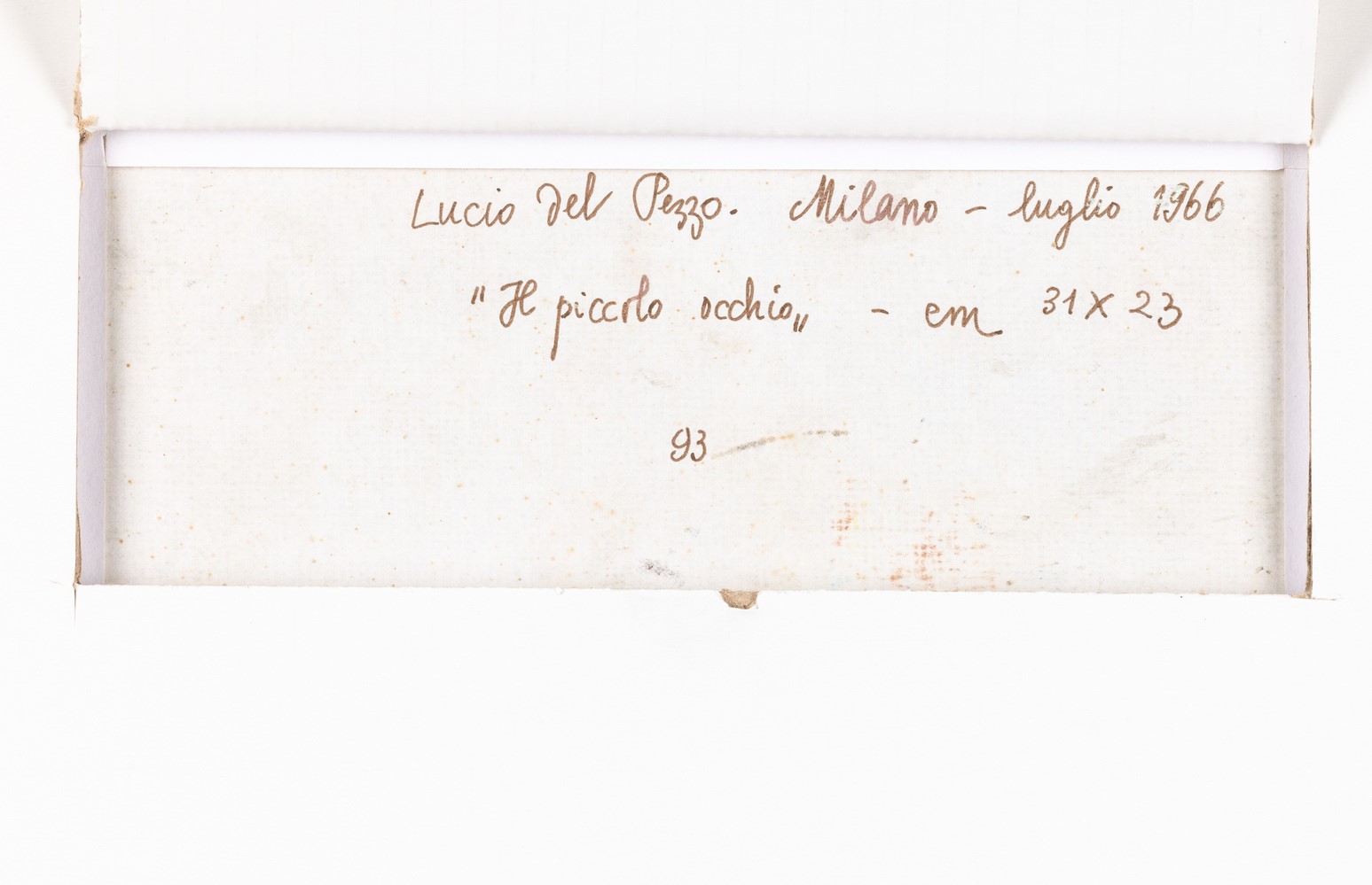 Lucio del Pezzo - Il Piccolo Occhio