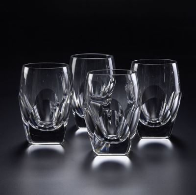 Dodici Bicchieri da Whiskycecoslovacchia, Manifattura Moser, Metà del XX Secolo Circa