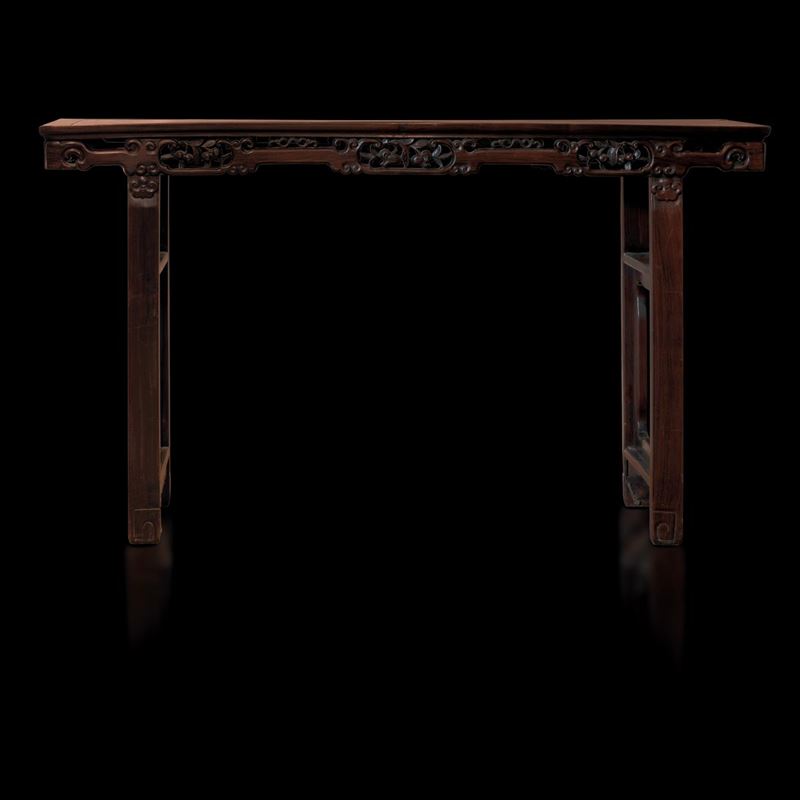 A Hongmu wood console, China, Qing Dynasty  - Auction Fine Chinese Works of Art - Cambi Casa d'Aste