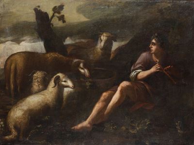 Scuola del XVIII Secolo il Riposo del Pastore
