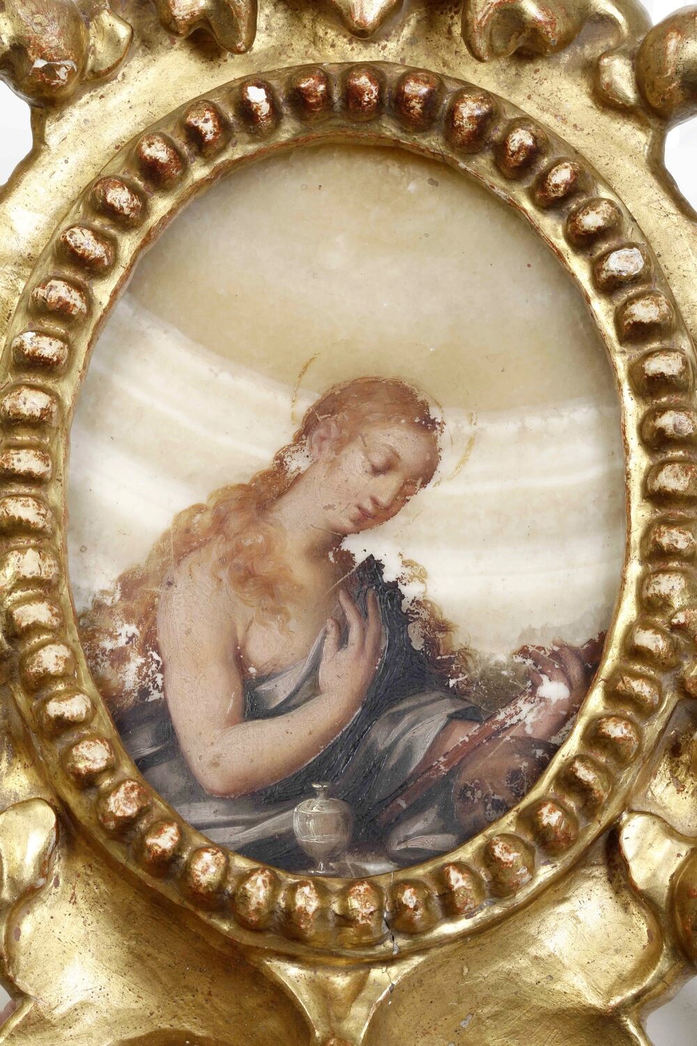 Maddalena Penitente, Pittura su Alabastro, XVII Secolo