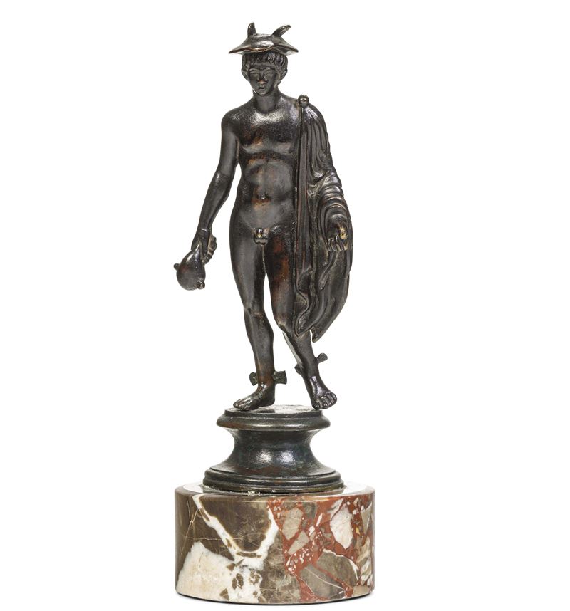 Mercurio. Fonditore neoclassico del XIX secolo  - Auction Sculpture and Works of Art - Cambi Casa d'Aste