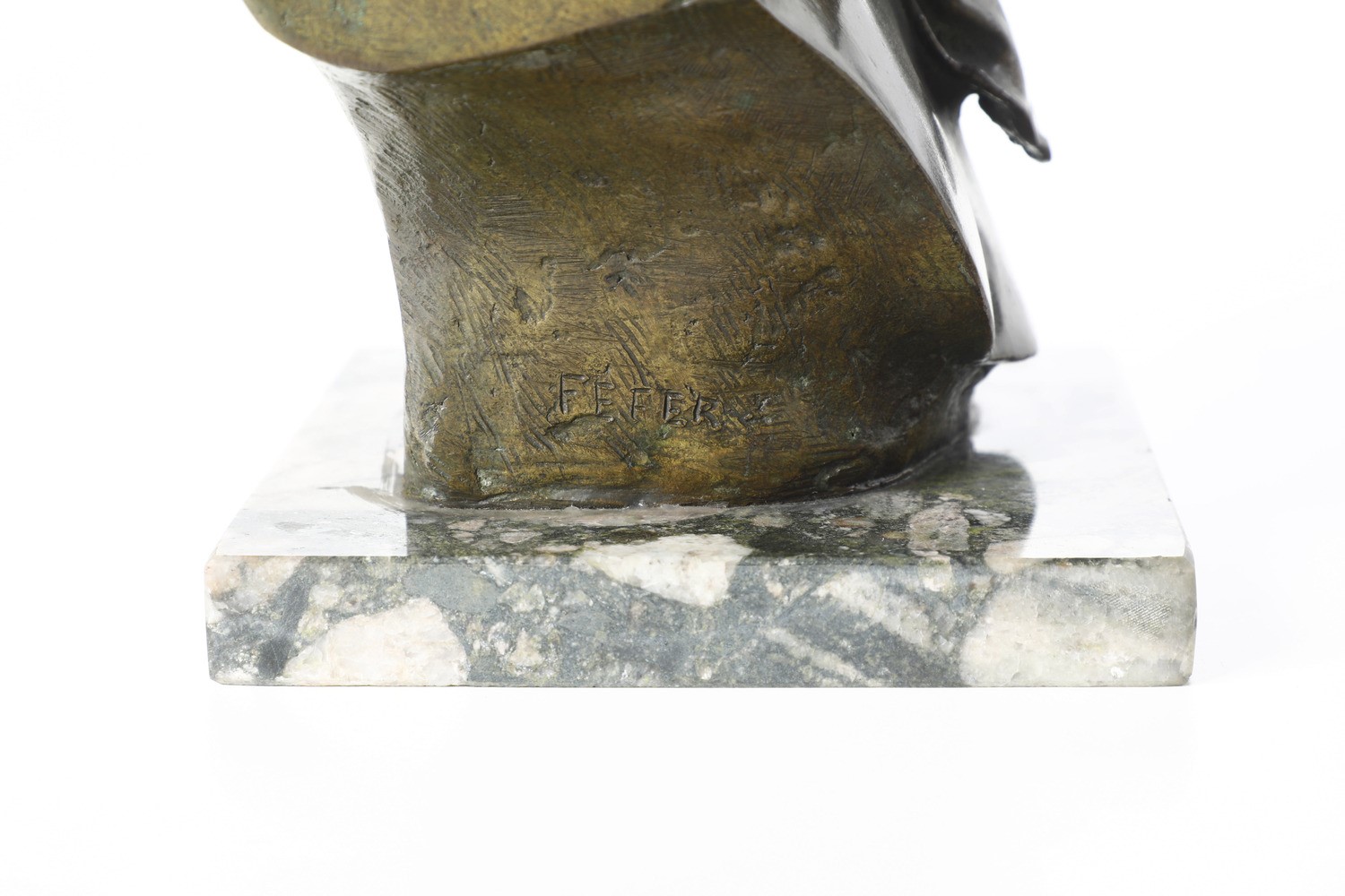 Firmato "fefer" , XX Secolo Busto di Ragazzo