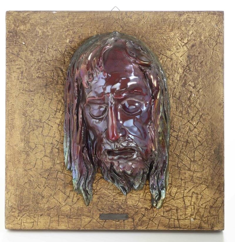 Volto di Cristo. Romeo Bevilacqua, XX secolo  - Auction 19th-20th century sculpture - Cambi Casa d'Aste