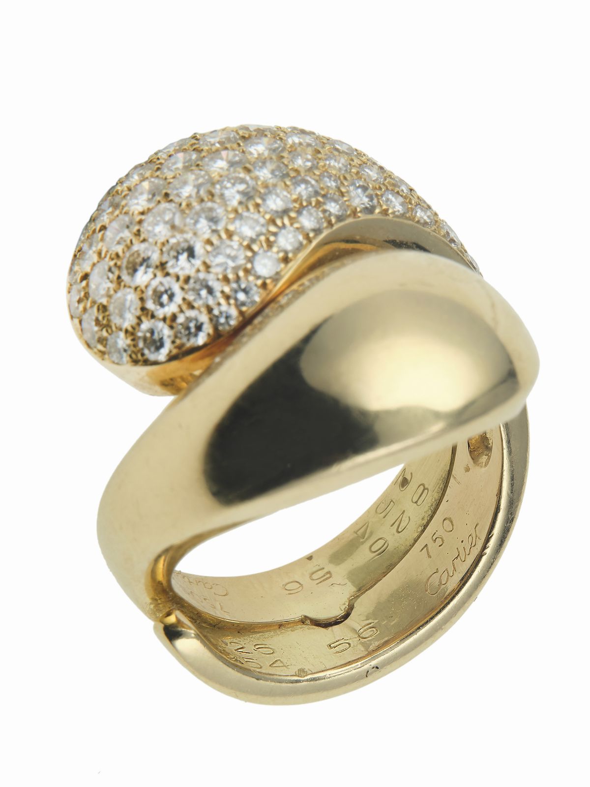 Cartier, Anello “Yin Yang” con diamanti