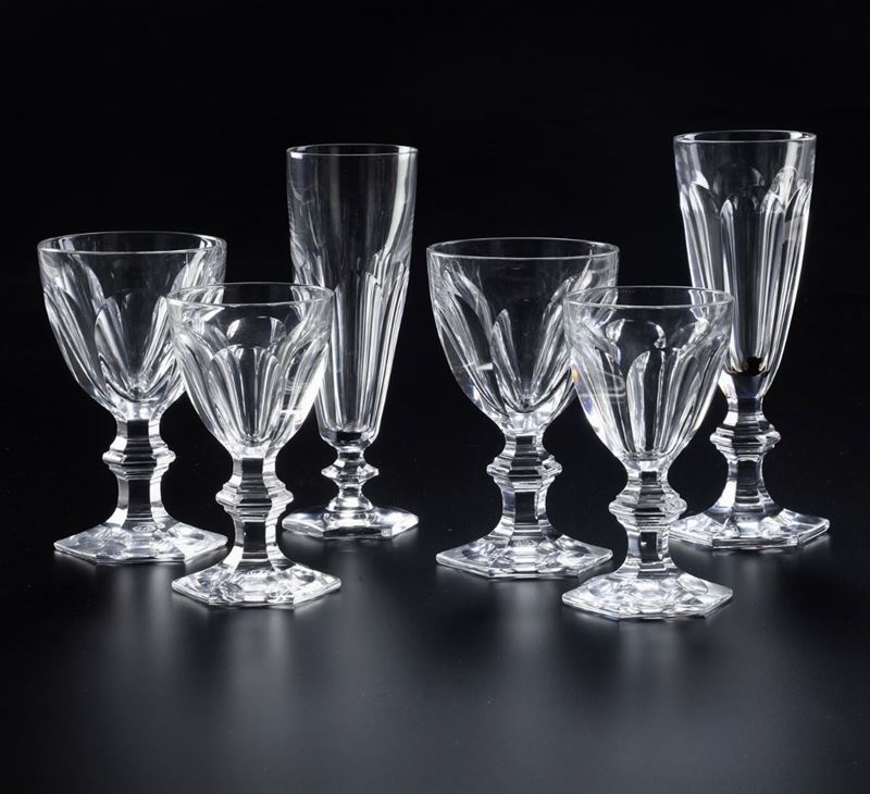 Parte di servizio "Harcourt 1841" Francia, Manifattura Baccarat, XX secolo    - Asta L'Art de la Table - Cambi Casa d'Aste