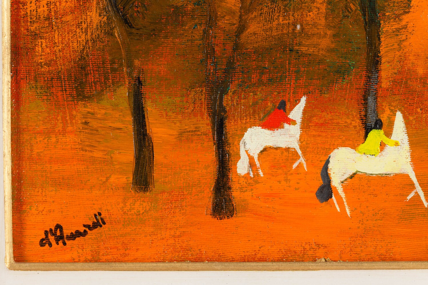 Gian Rodolfo D’accardi - Due Cavalieri nel Bosco in Autunno