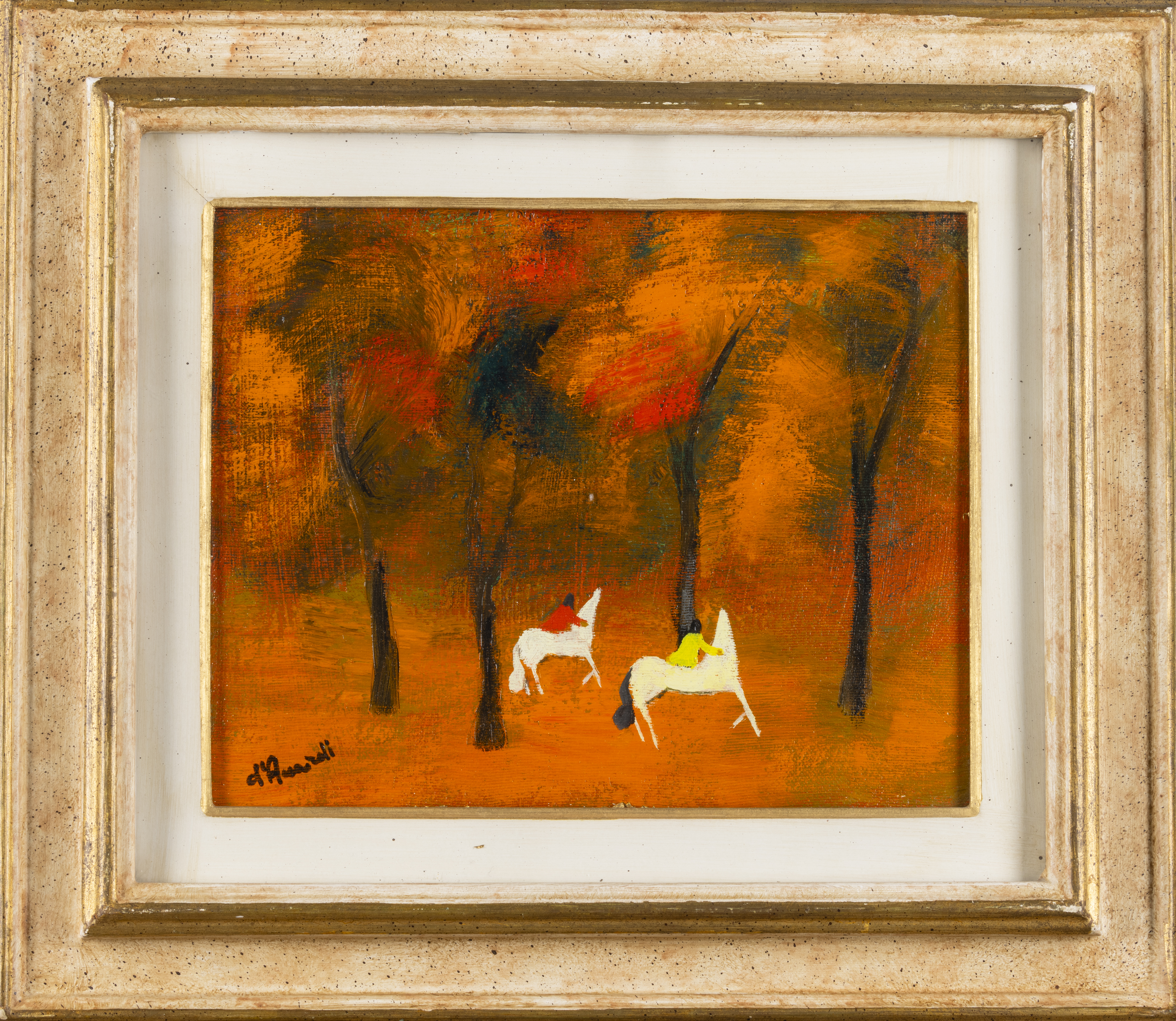 Gian Rodolfo D’accardi - Due Cavalieri nel Bosco in Autunno