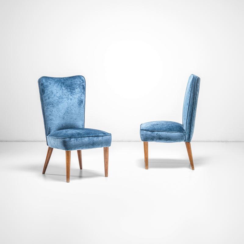 Osvaldo Borsani : Due sedie da camera  - Asta Fine Design - Cambi Casa d'Aste